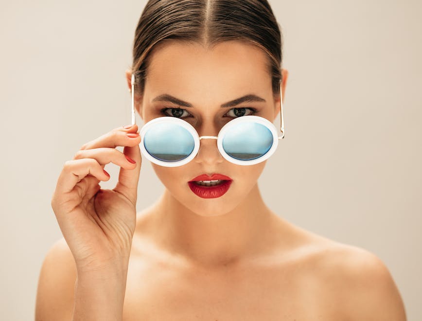 sunglasses accessories accessory face person human skin glasses female