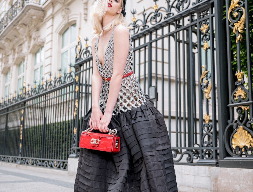 skirt clothing apparel person human handbag bag accessories accessory female