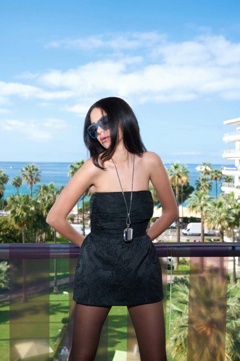 adult female person woman accessories necklace glasses dress car beachwear