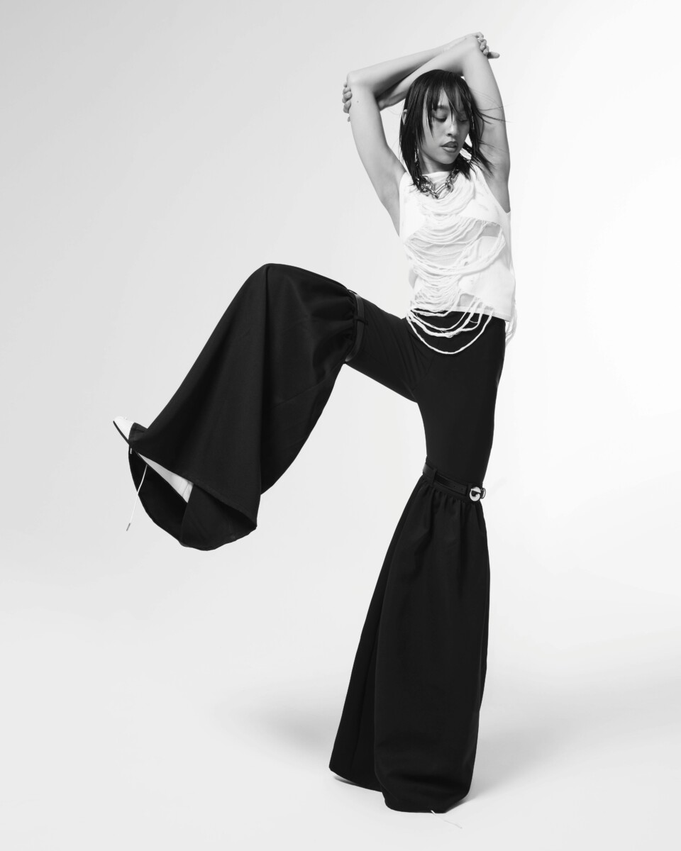 clothing pants adult female person woman formal wear dress fashion